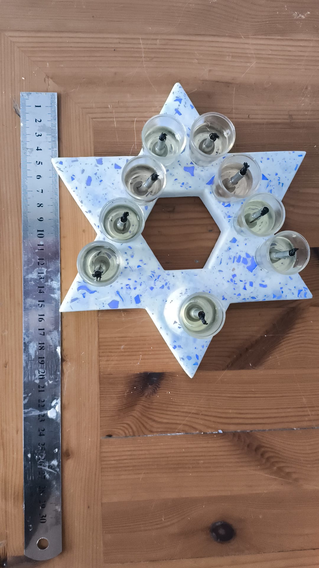 חנוכיה טראצו מגן דוד